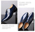 Elegant Oxford Dress Shoes for Men - Luxurious Patent Leather Formal Footwear for Weddings and Office Events, Sizes 38-48, Soft Rubber Outsole and Pointed Toe Design